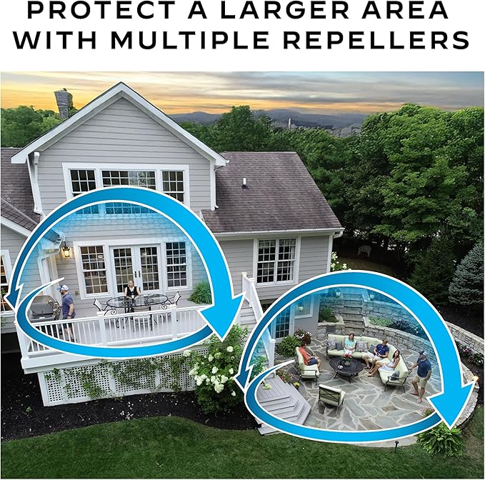 Thermacell Mosquito Repellent Rechargeable Adventure EX-Series EX90; Patio Shield with 9-Hour Battery, Includes 12-Hour Refill, Rubber Armor & Carabiner; Scent Free Bug Spray Alternative