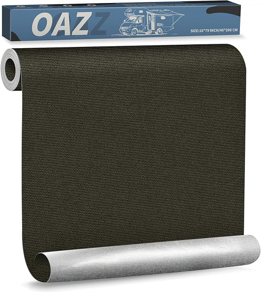 OAZ 16 x 79 inch Canvas Repair Patches Canvas Fabric Patch Self-Adhesive Canvas Repair Tape Waterproof Outdoor Gear Repair Patch Kit for Boat Cover Awning Sofa Chair Couch Tent Bag (Army Green)