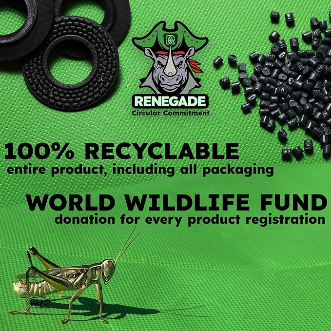 RENEGADE Industrial Tarp 10x8 ft Green – Heavy Duty, Waterproof, UV-Resistant, PFAS-Free – All-Purpose Tarpaulin for Construction, Outdoor Projects, Camping & Equipment