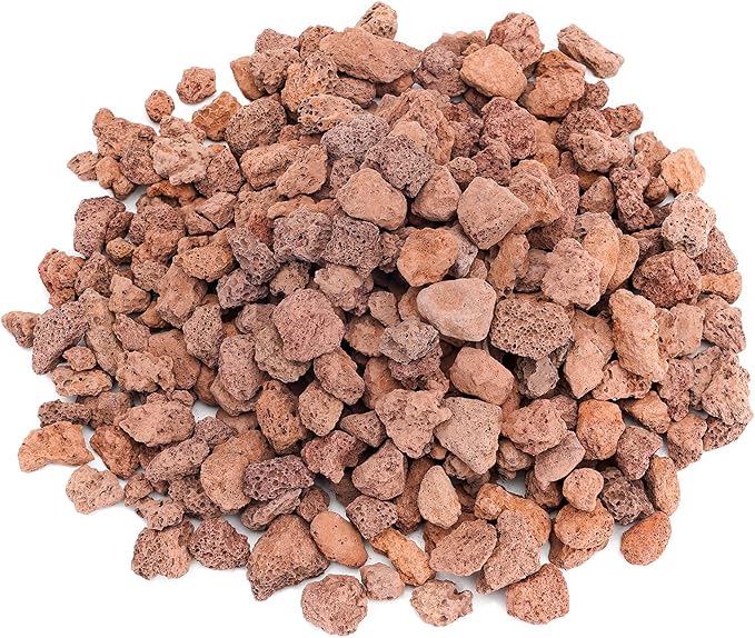 Stanbroil Red Lava Rock Granules for Gas Log Sets and Fireplaces - 10 lb.Bag (0.4"-0.8")