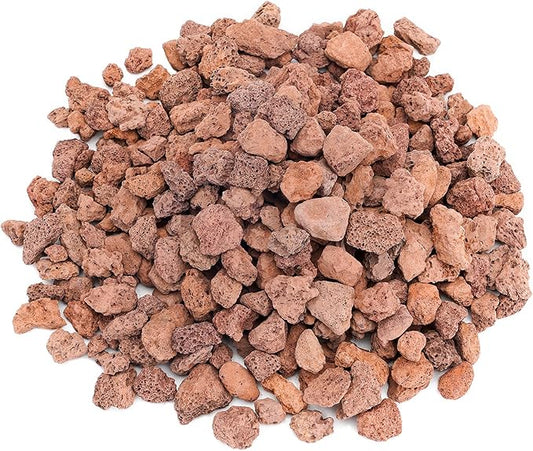 Stanbroil Red Lava Rock Granules for Gas Log Sets and Fireplaces - 10 lb.Bag (0.4"-0.8")