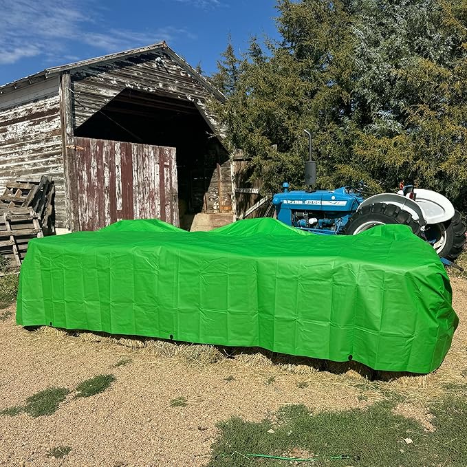 RENEGADE Industrial Tarp 20x12 ft Green – Heavy Duty, Waterproof, UV-Resistant, PFAS-Free – Oversized Tarp for Construction, Landscaping, Farm Equipment & Weather Protection